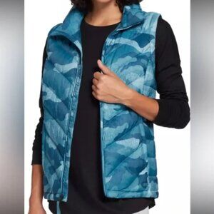 Women’s‎ The North Face Blue Camo Vest Size XS